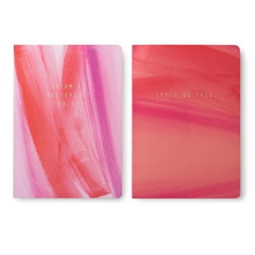 DesignWorks Ink Exposed Spine Flexible Notebook Set Watercolor